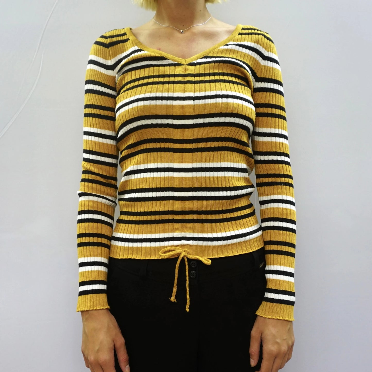 Vintage Yellow Stripes Sweater