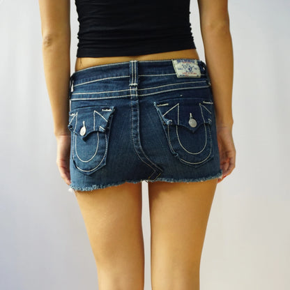 Vintage True Religion Blue Skirt