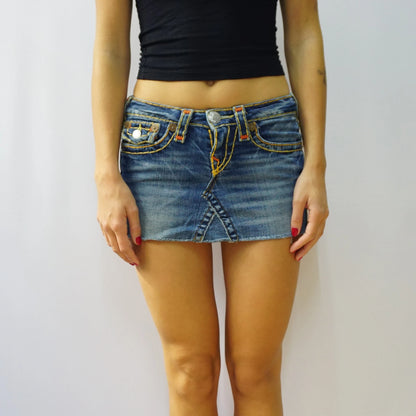 Vintage True Religion Blue Skirt