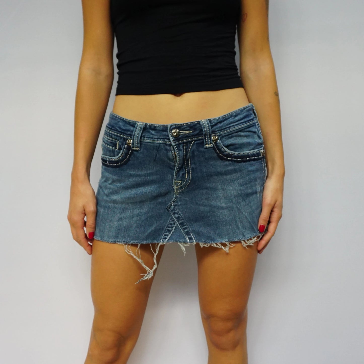 Vintage True Religion Blue Skirt