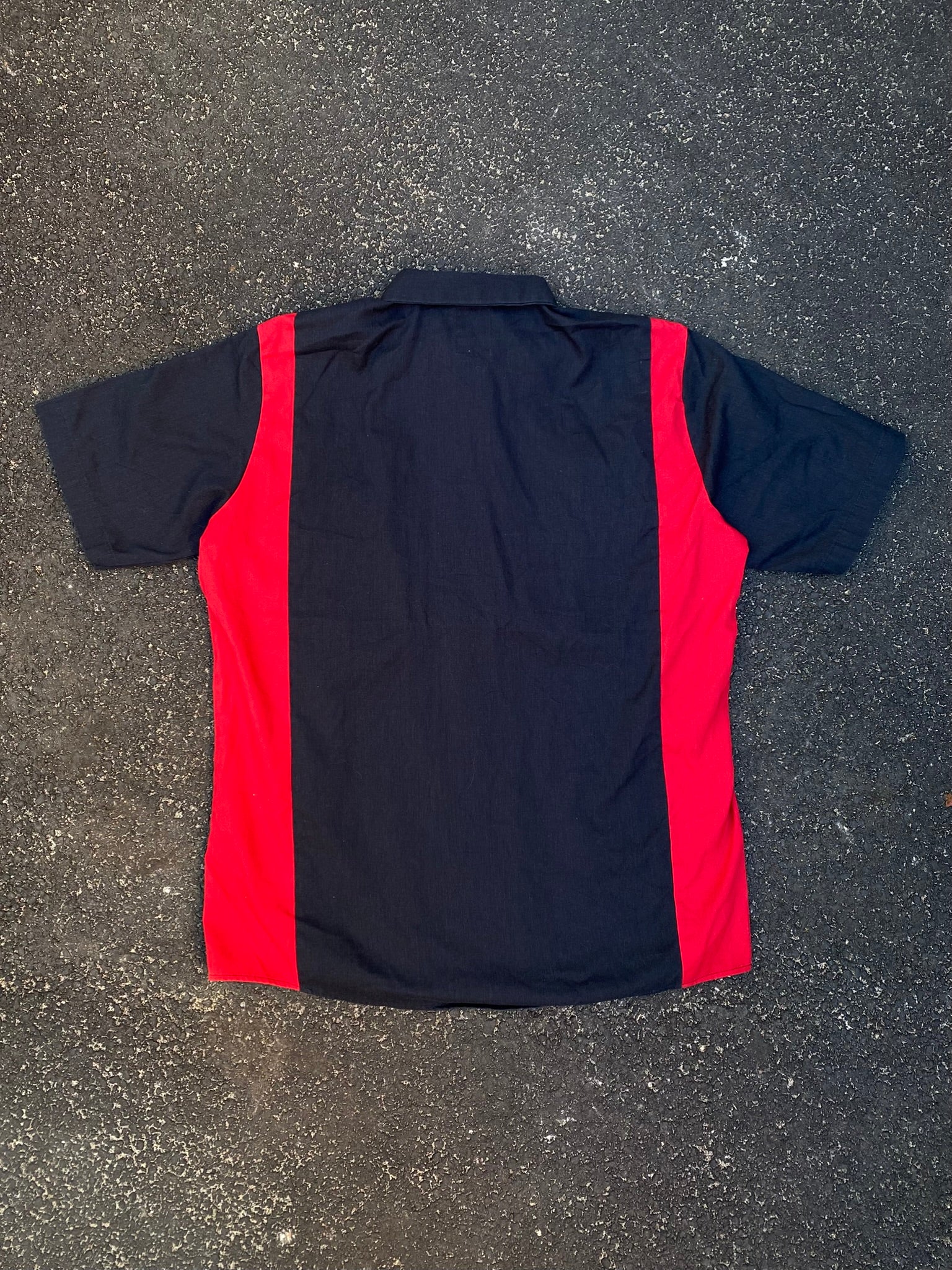 Dickies Industrial Color Block Work Shirt - Black & Red - Size L