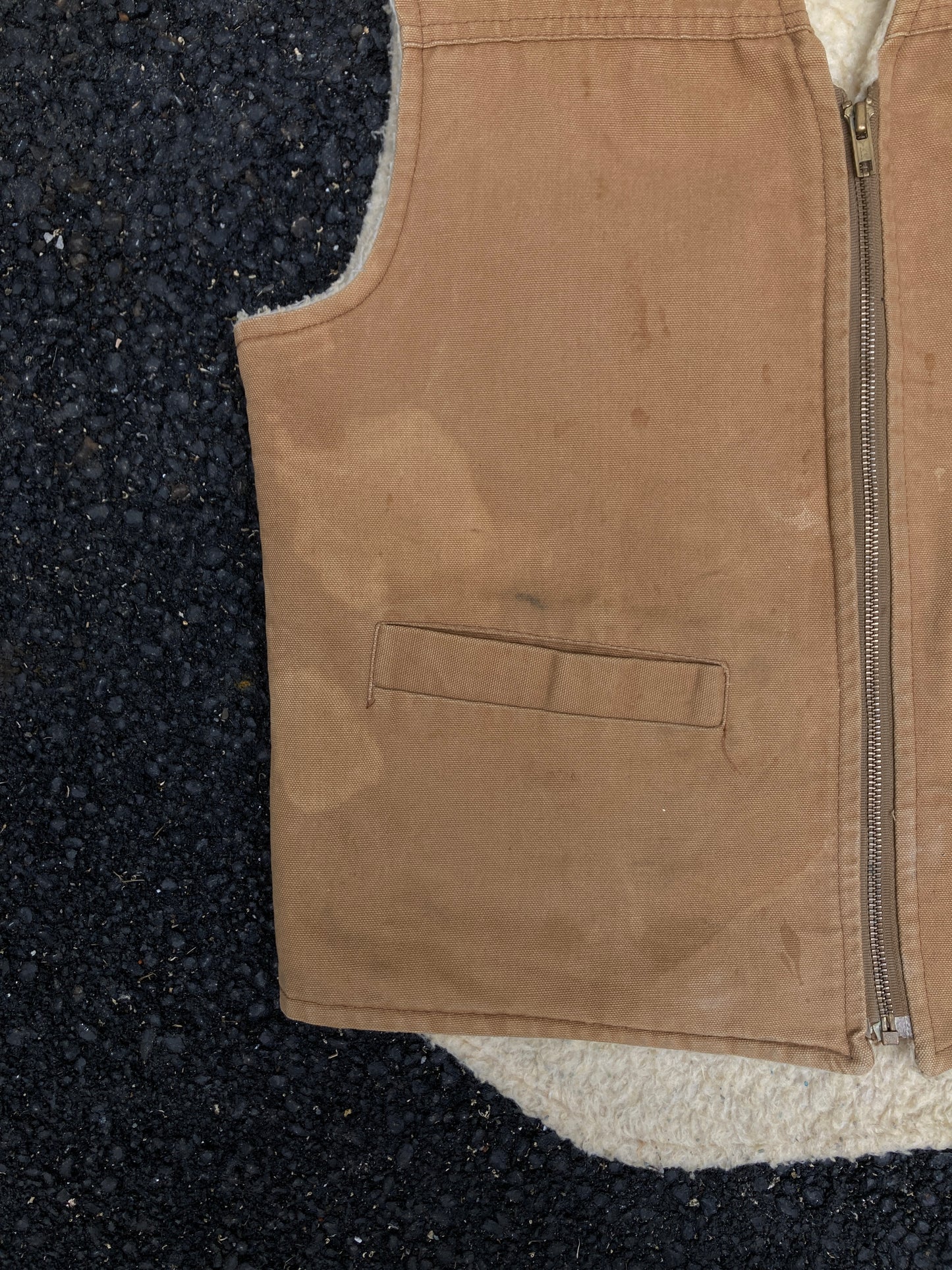 Vintage Carhartt Brown Sherpa Vest Union Made