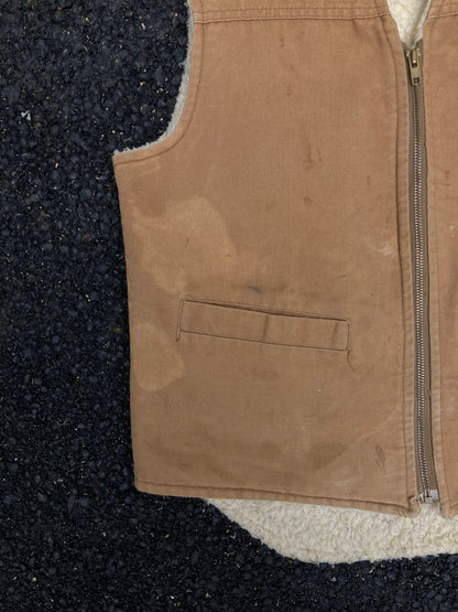 Vintage Carhartt Brown Sherpa Vest Union Made