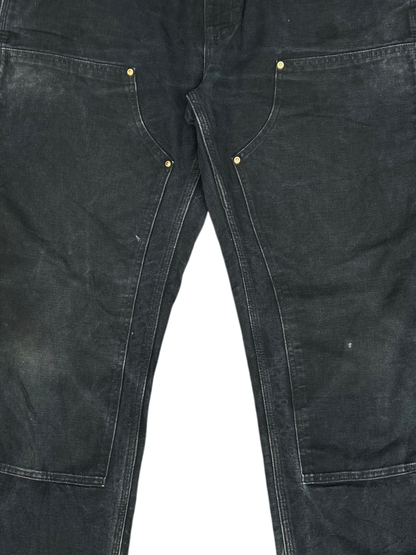 Vintage Carhartt Black Double Knee Made in USA Loose original fit Jeans