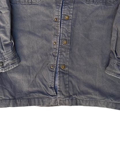 Vintage Dickies Hooded Duck Canvas Gray Work Jacket