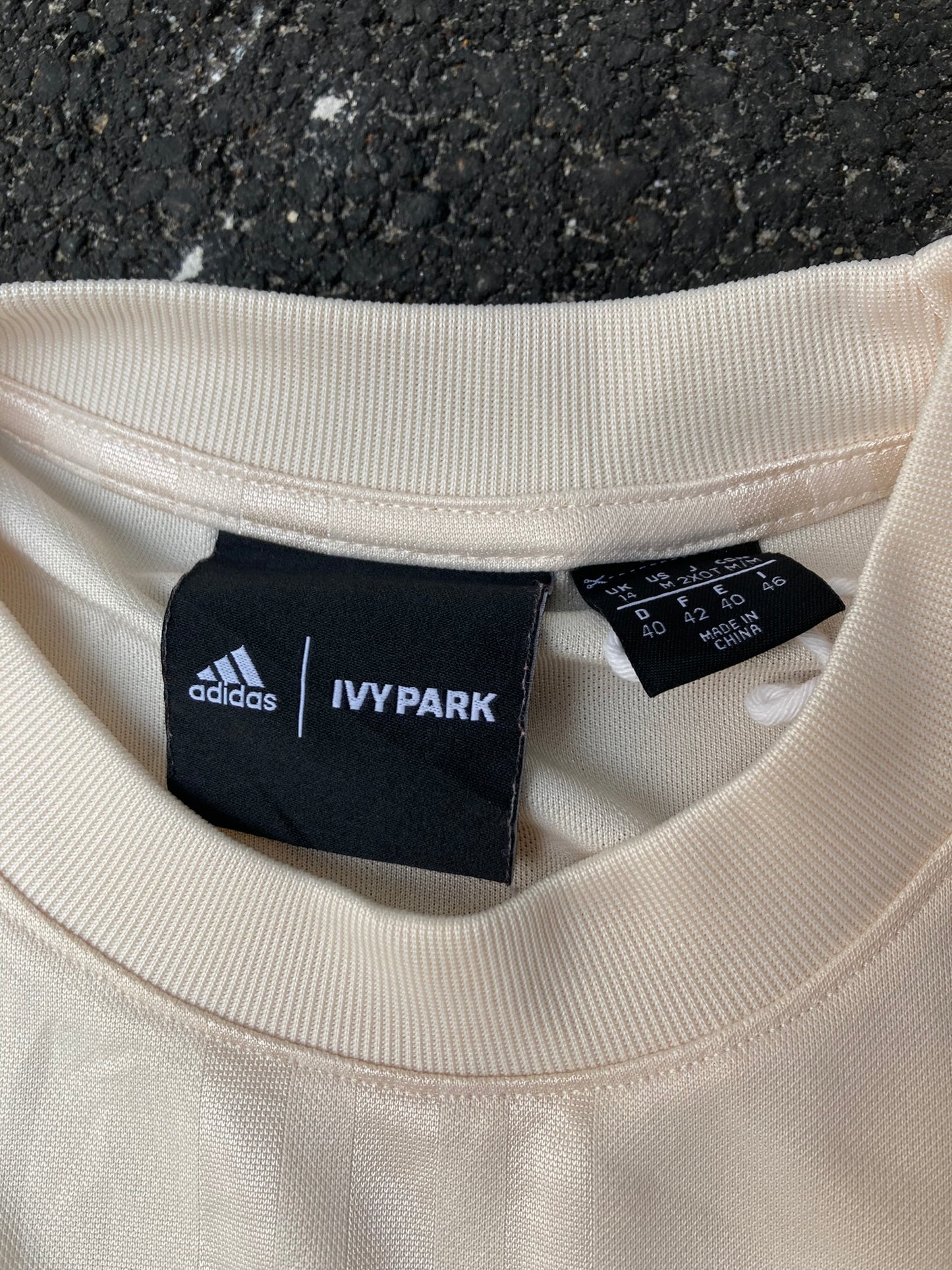 Adidas Ivy Park Cream Soccer Jersey Long Sleeve - Blokecore
