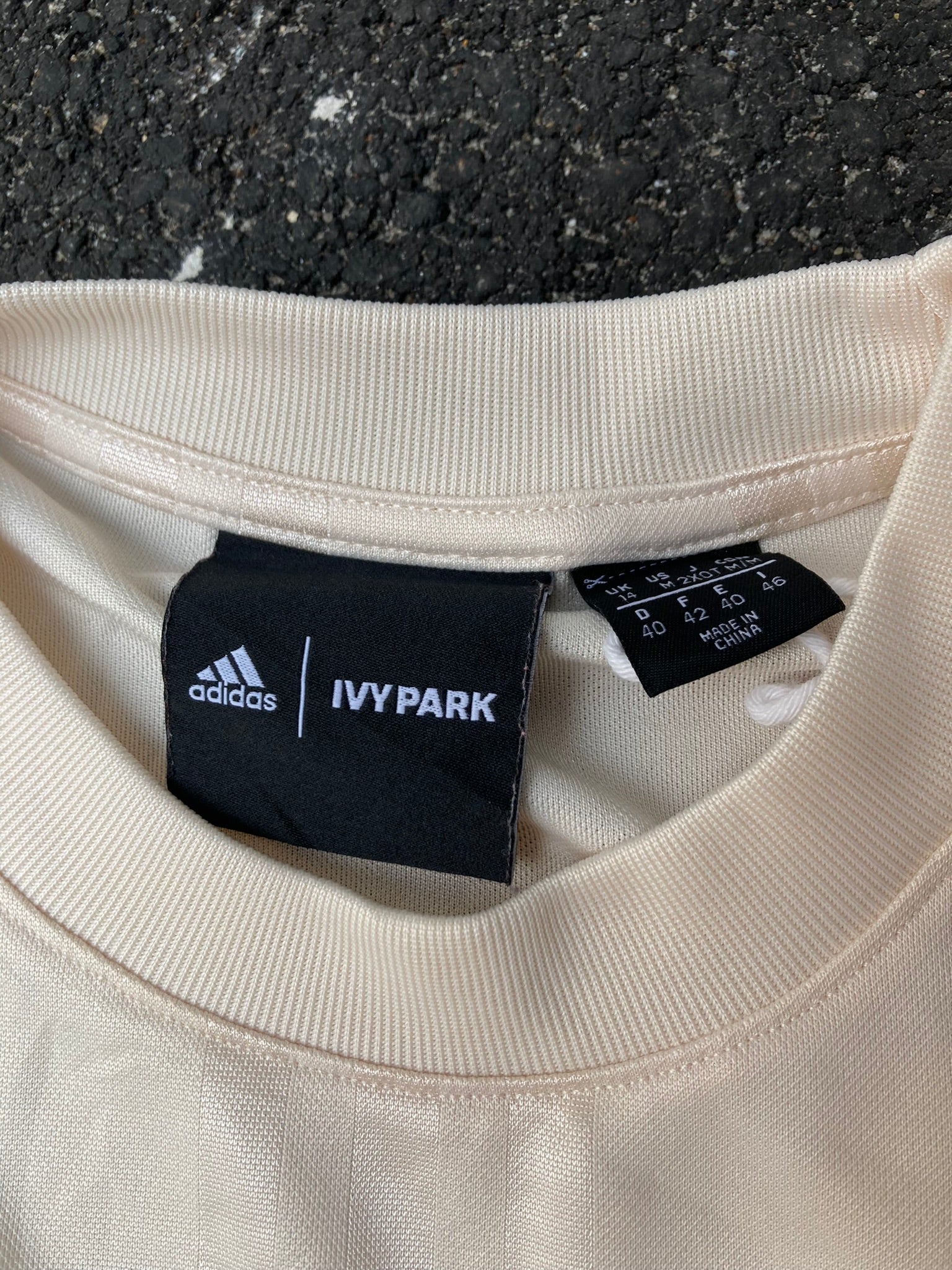 Adidas Ivy Park Cream Soccer Jersey Long Sleeve - Blokecore
