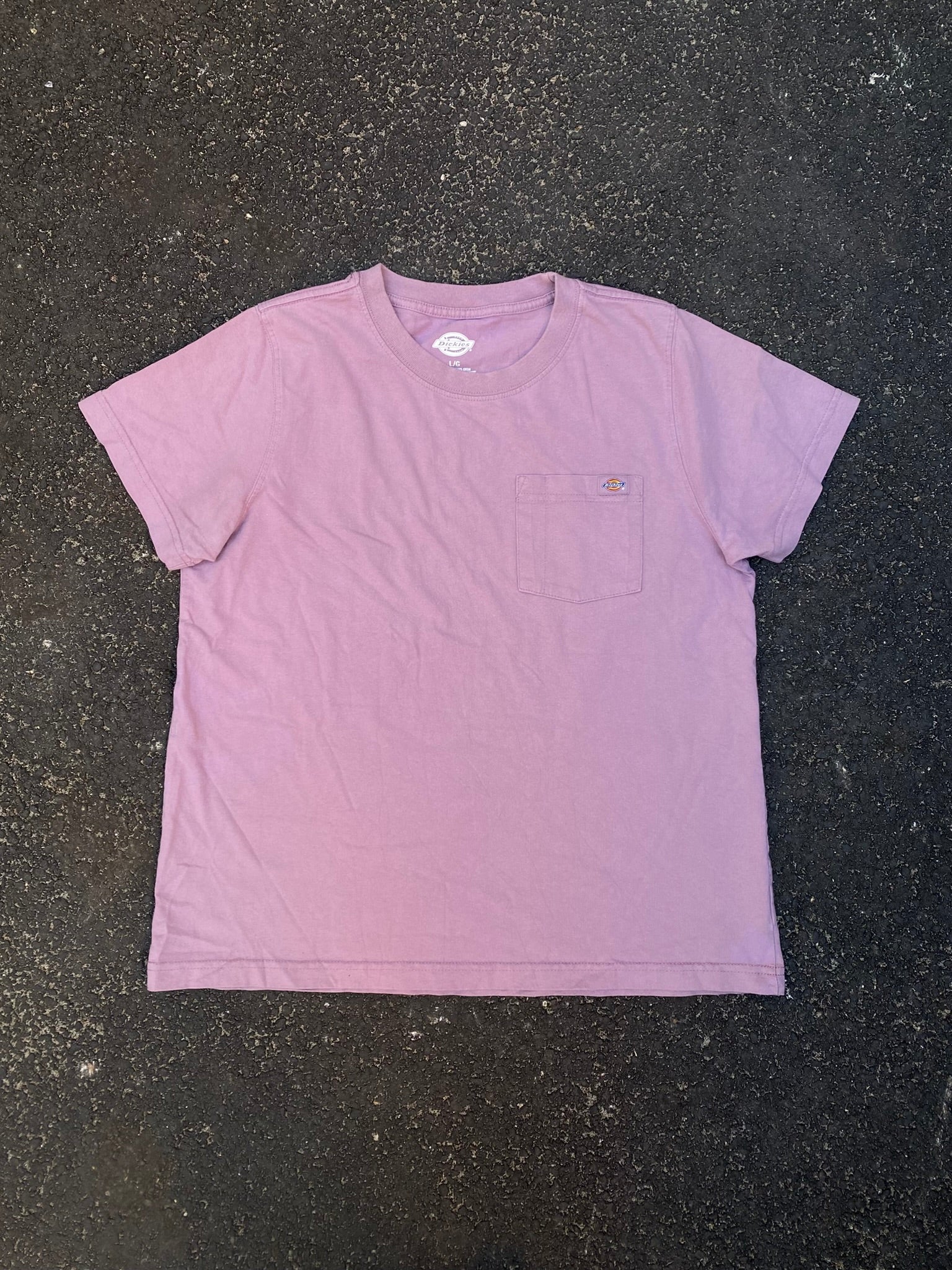 Dickies Pink Pocket Tee - XL - Heavyweight Cotton Boxy Fit