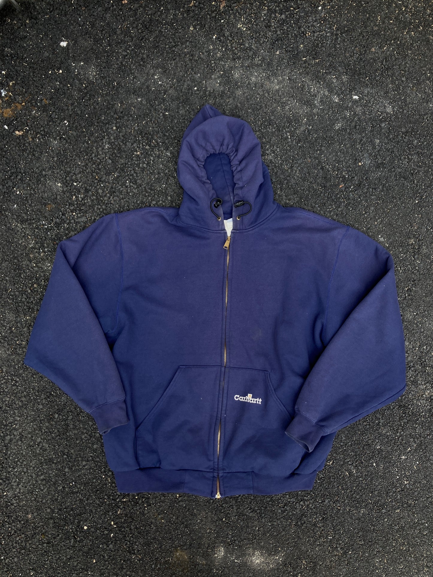Vintage Carhartt Navy Zip up Hoodie