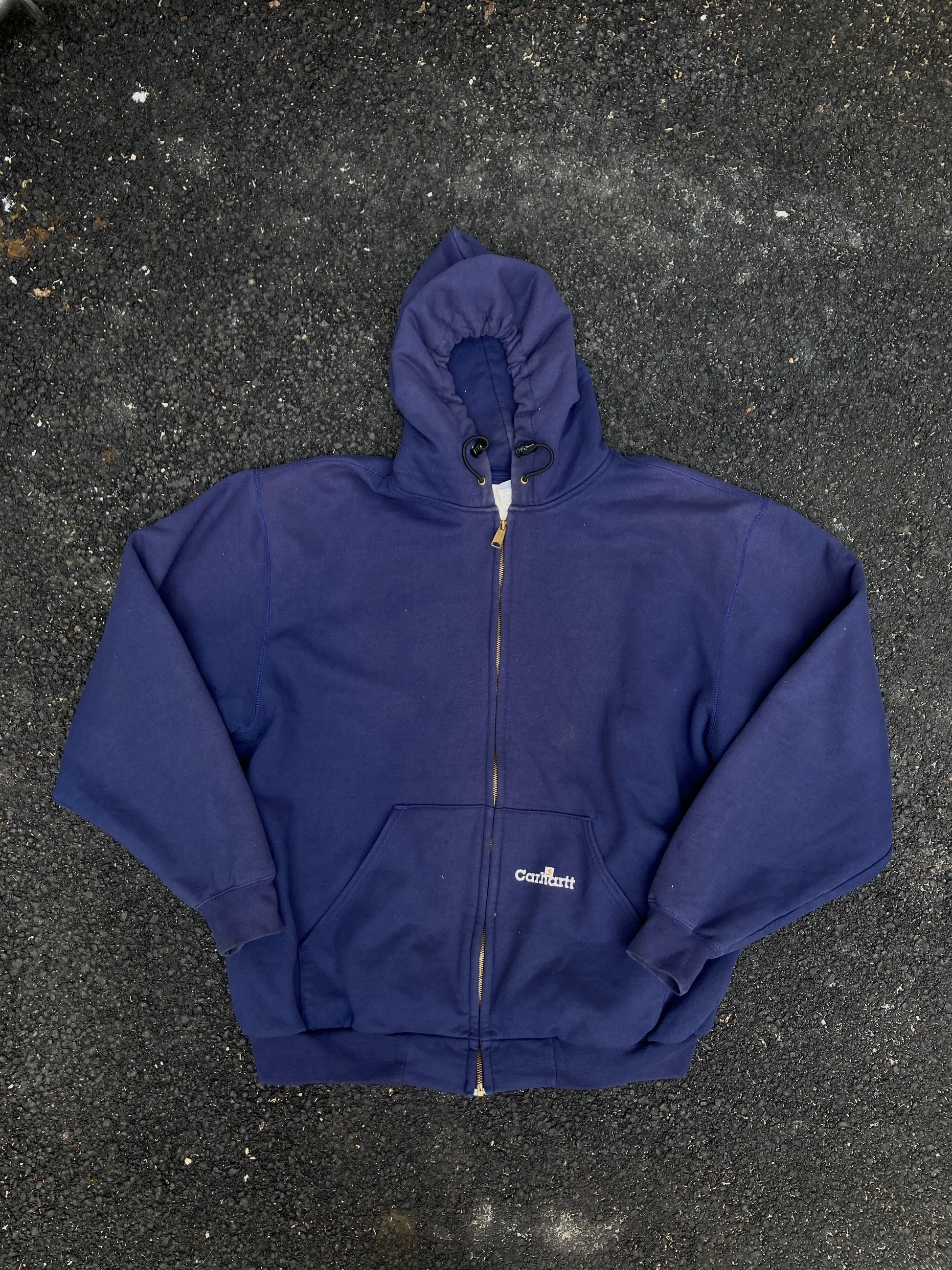 Vintage Carhartt Navy Zip up Hoodie