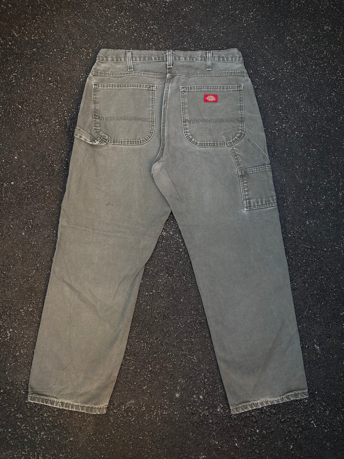 Dickies Carpenter Pants - Rinsed Moss Green