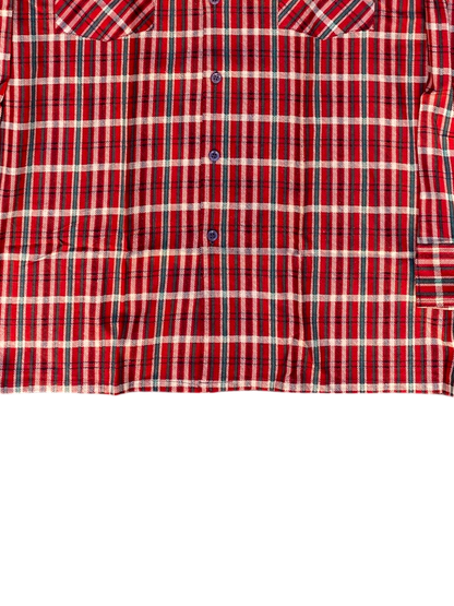 Vintage Dickies Red Plaid Flannel Shirt