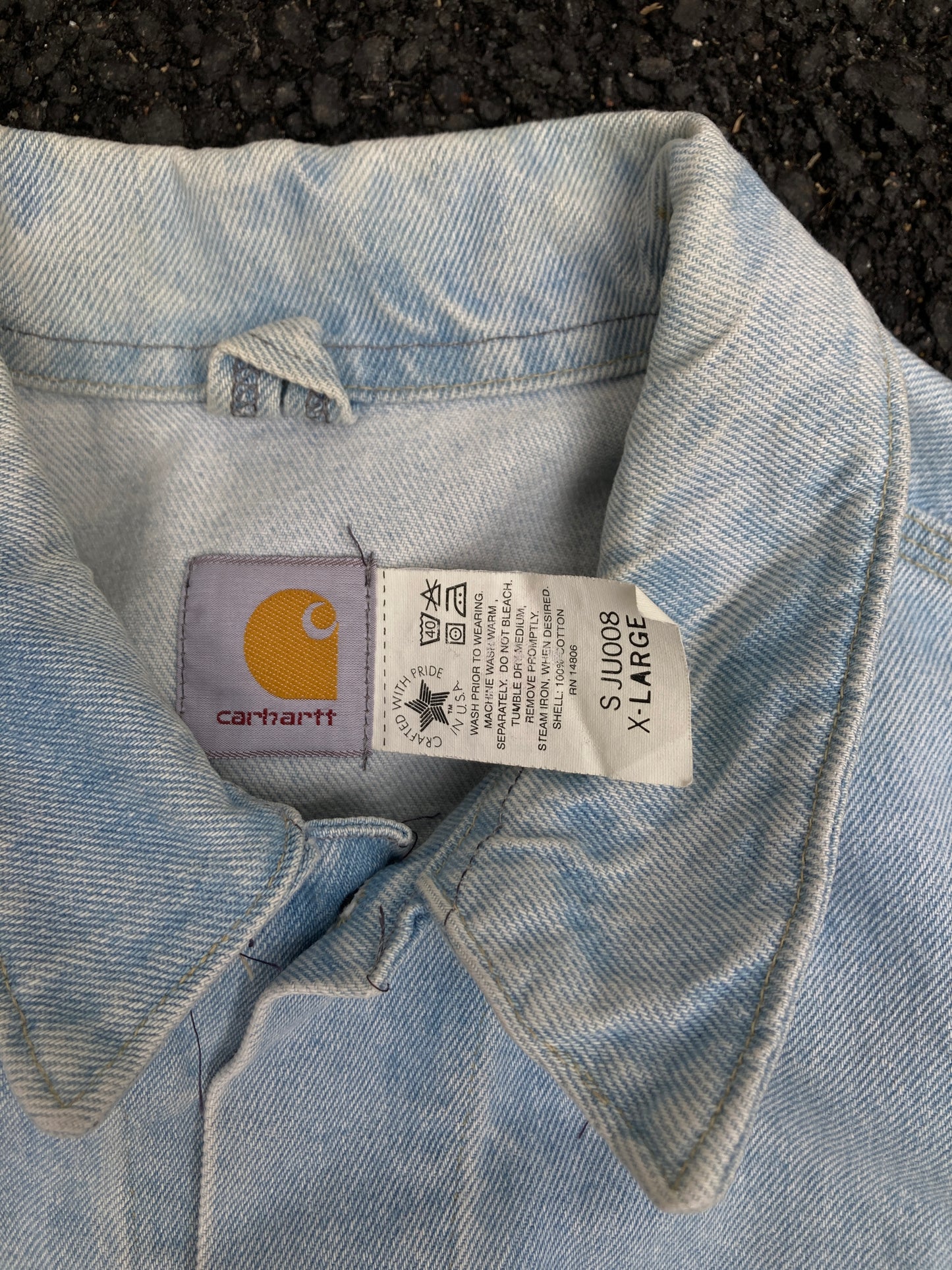 Vintage Carhartt Made in USA Denim Jacket