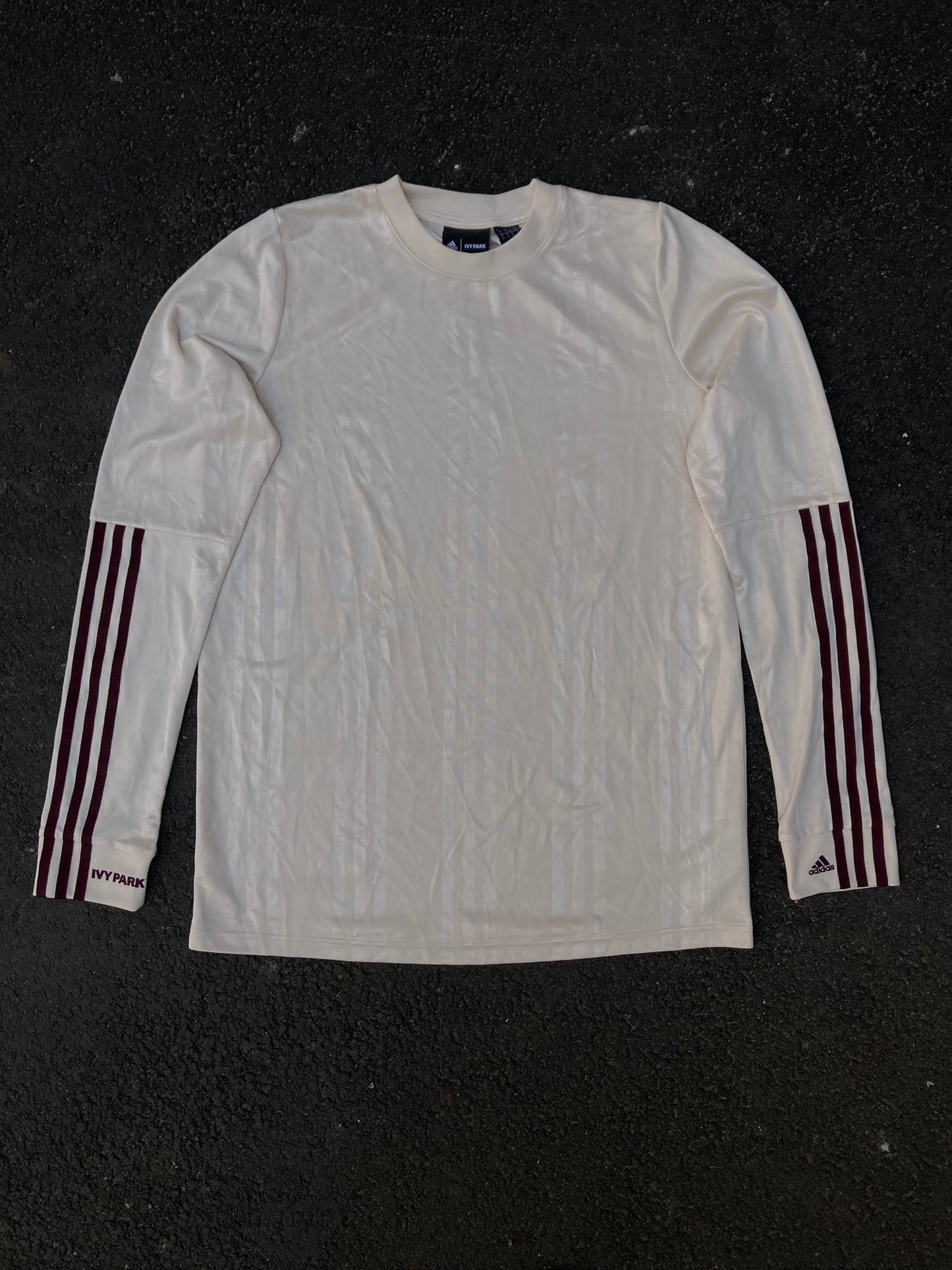 Adidas Ivy Park Cream Soccer Jersey Long Sleeve - Blokecore