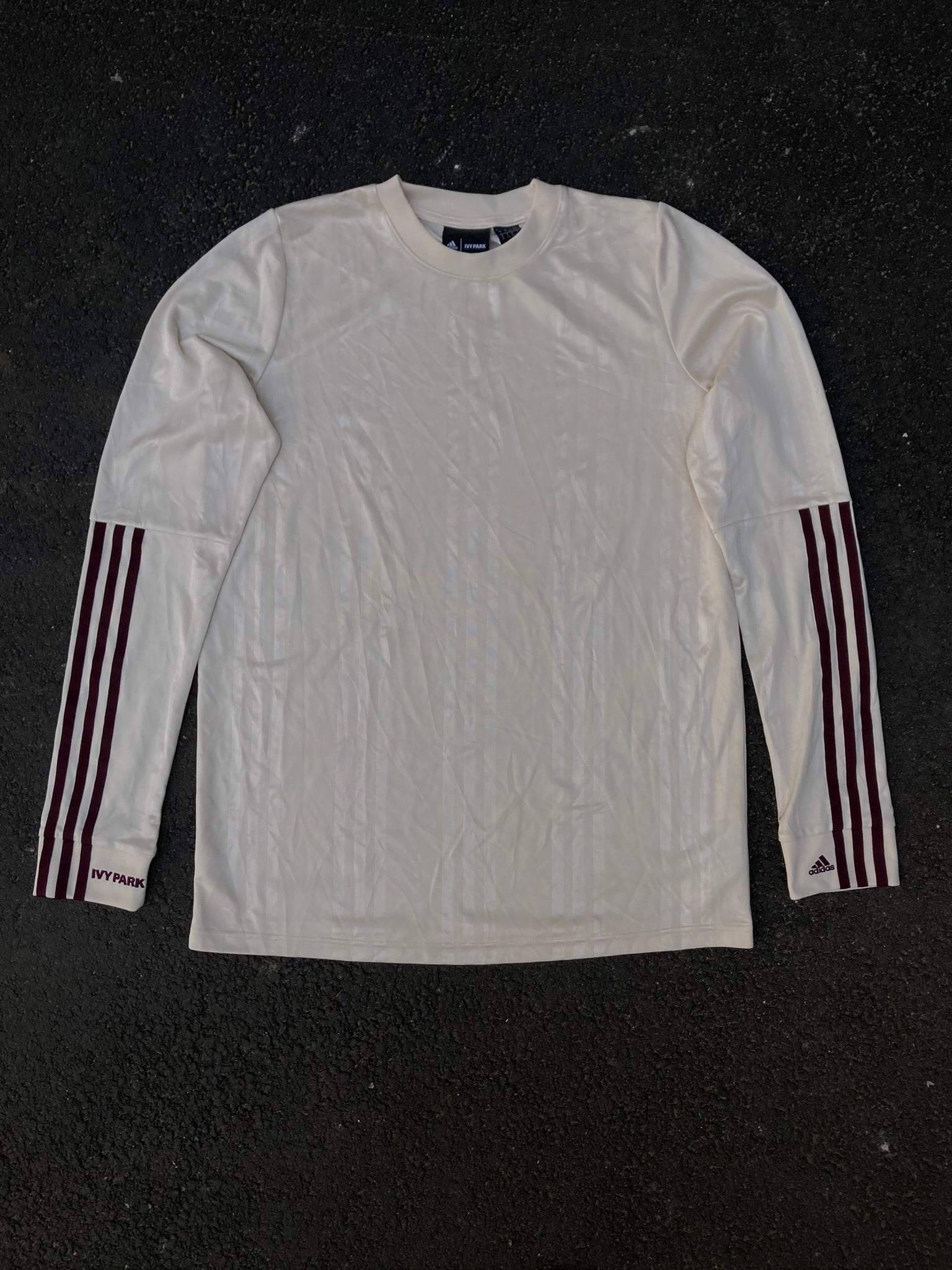 Adidas Ivy Park Cream Soccer Jersey Long Sleeve - Blokecore
