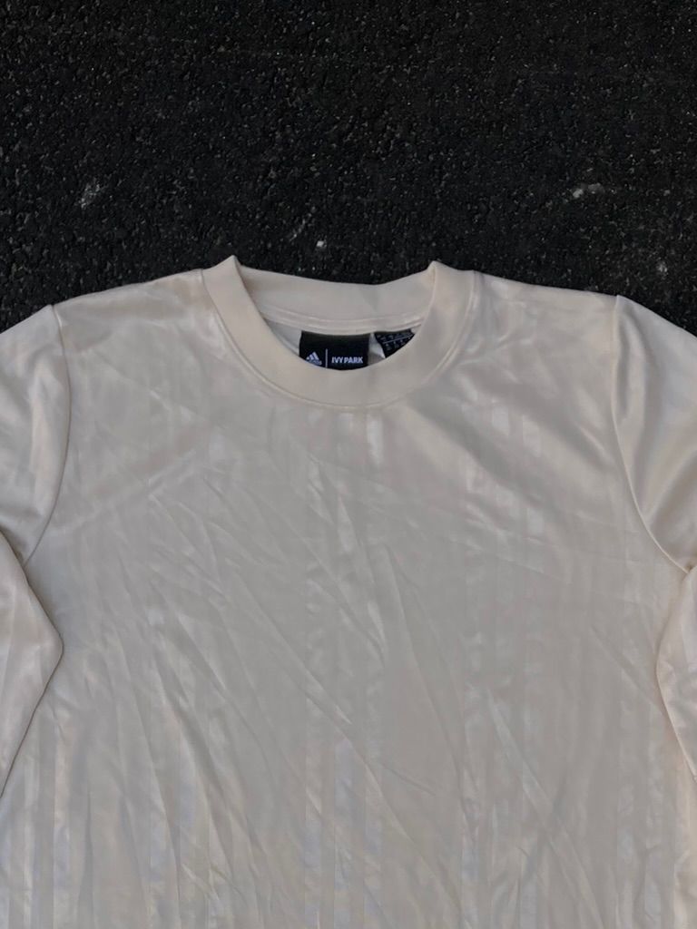 Adidas Ivy Park Cream Soccer Jersey Long Sleeve - Blokecore