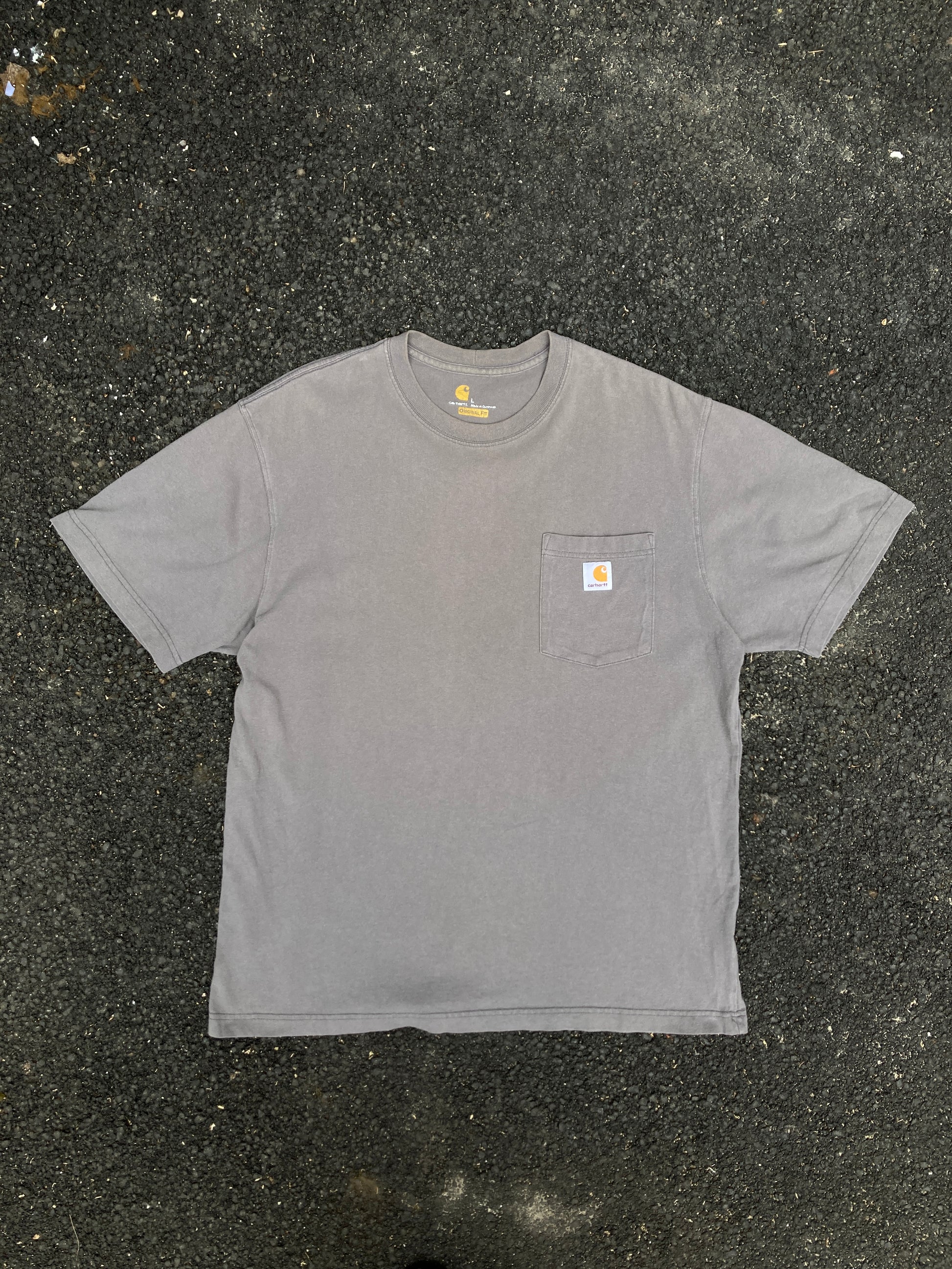 Carhartt Gray Original fit Logo T-shirt