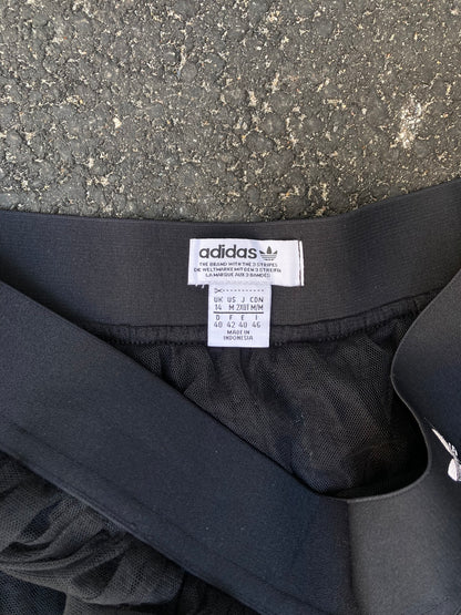 Adidas Black Tulle Mesh Skirt - Balletcore Streetwear Midi Size M