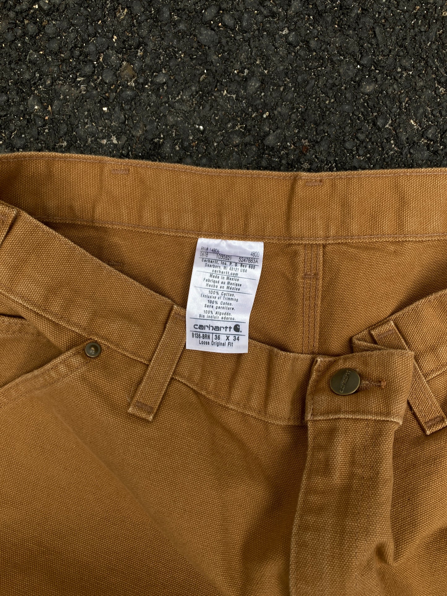 Carhartt Brown Double knee Loose original fit