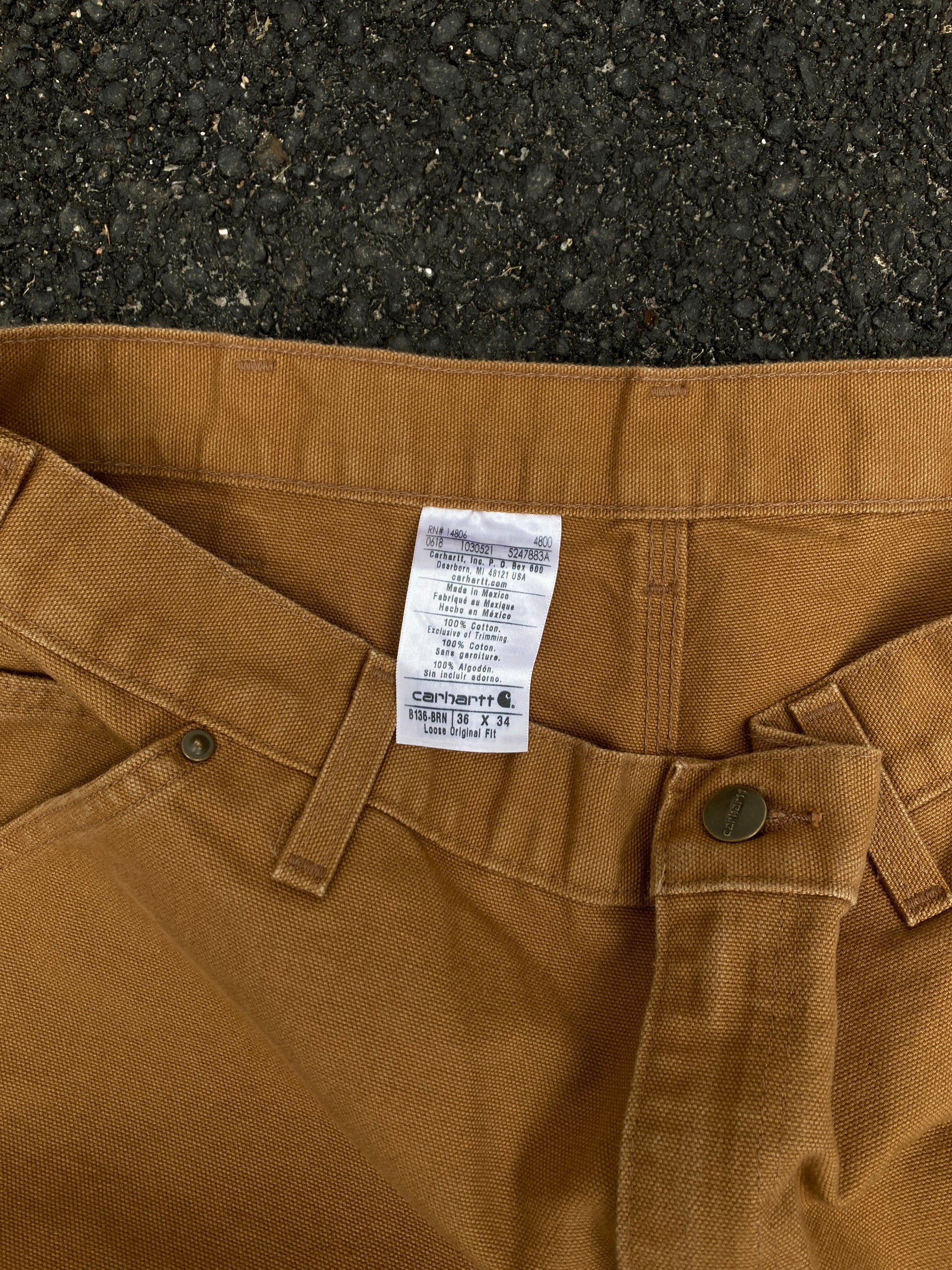 Carhartt Brown Double knee Loose original fit