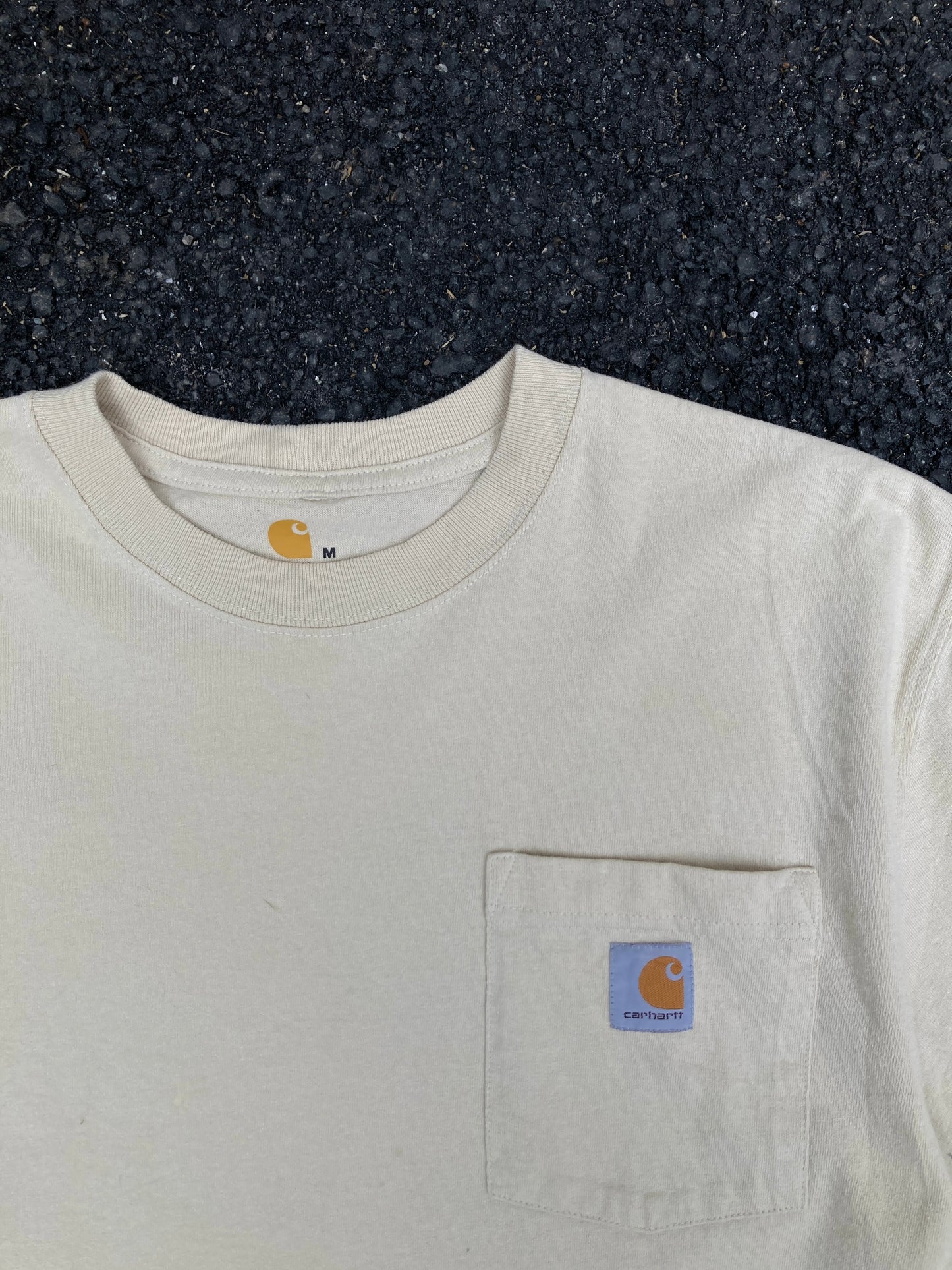 Carhartt Beige Original fit Logo T-shirt
