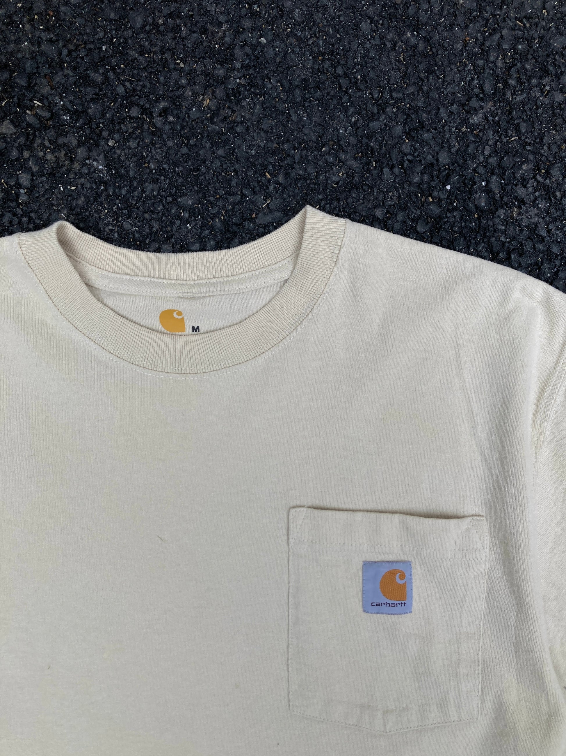 Carhartt Beige Original fit Logo T-shirt