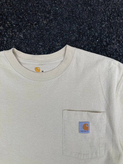 Carhartt Beige Original fit Logo T-shirt
