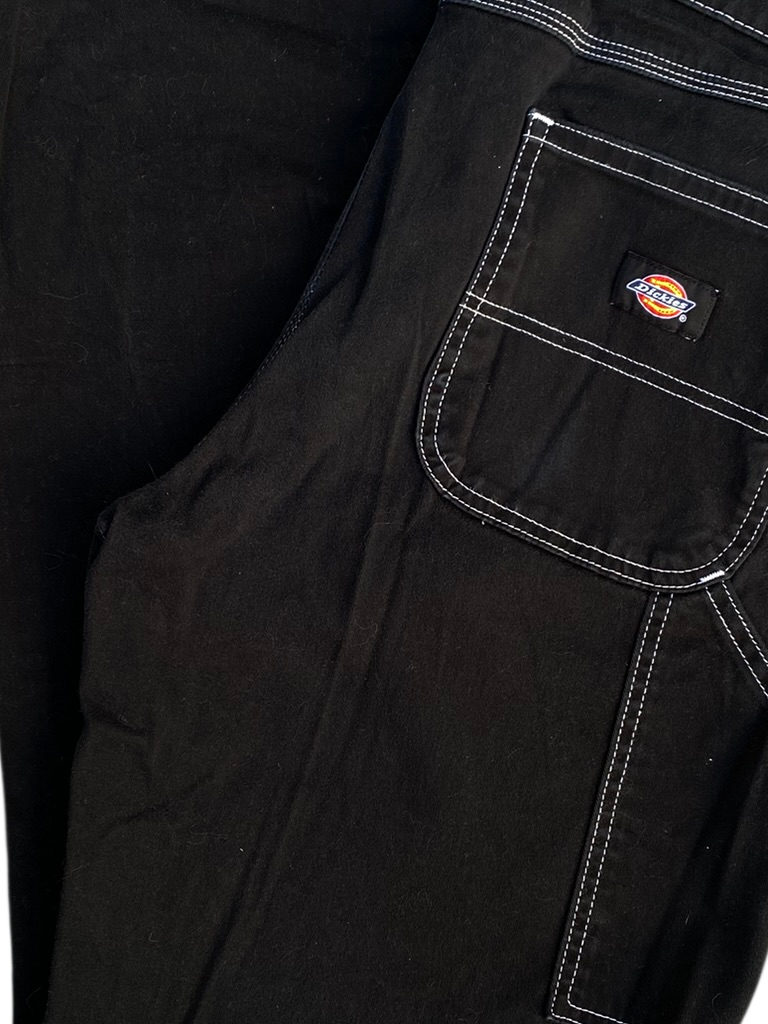 Dickies Contrast Stitch Carpenter Black Pants