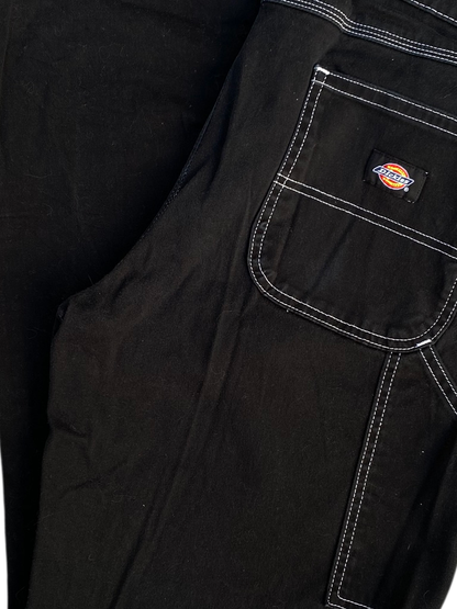 Dickies Contrast Stitch Carpenter Black Pants