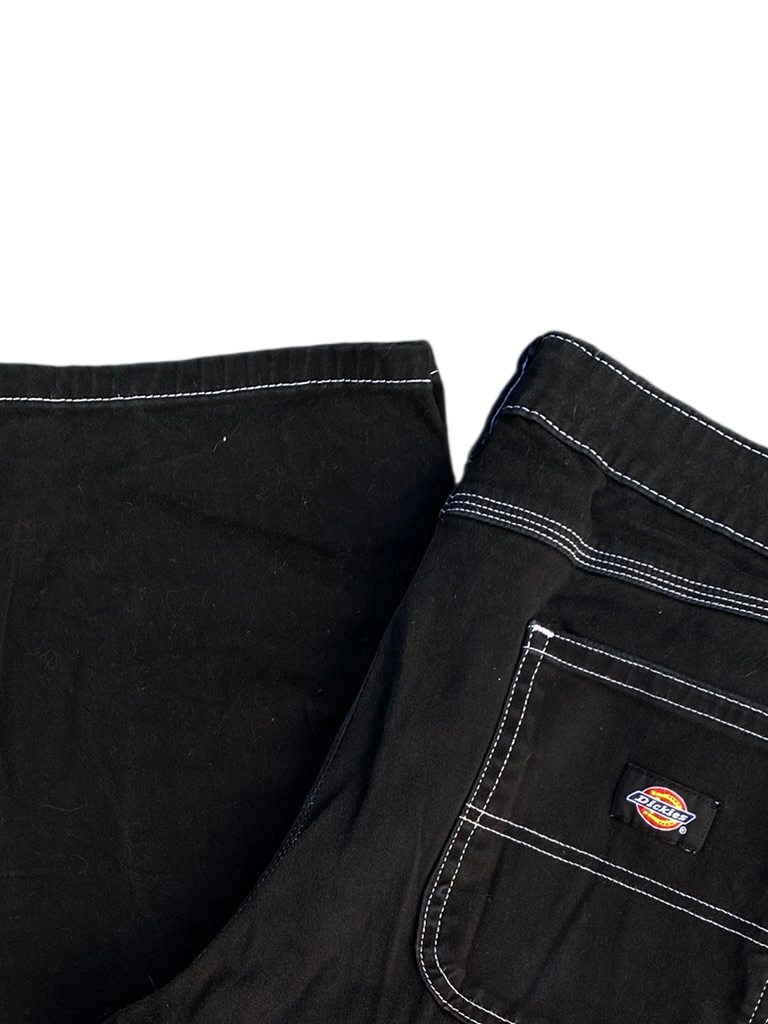 Dickies Contrast Stitch Carpenter Black Pants