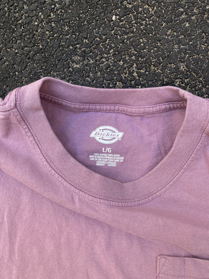 Dickies Pink Pocket Tee - XL - Heavyweight Cotton Boxy Fit