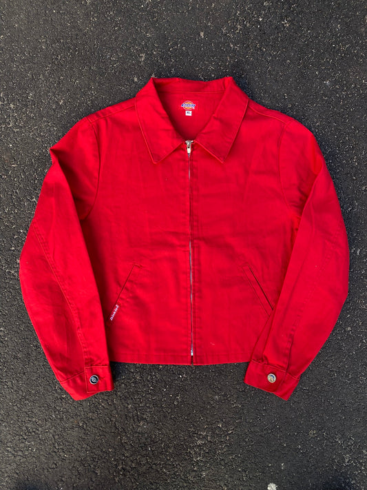 Vintage Dickies Eisenhower Jacket - Bright Red - size XL