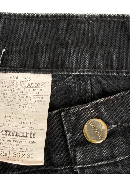 Carhartt Black Carpenter Pants Dungaree fit