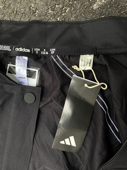 Adidas Lightweight Bomber Jacket - Black Windbreaker Tech Outerwear
