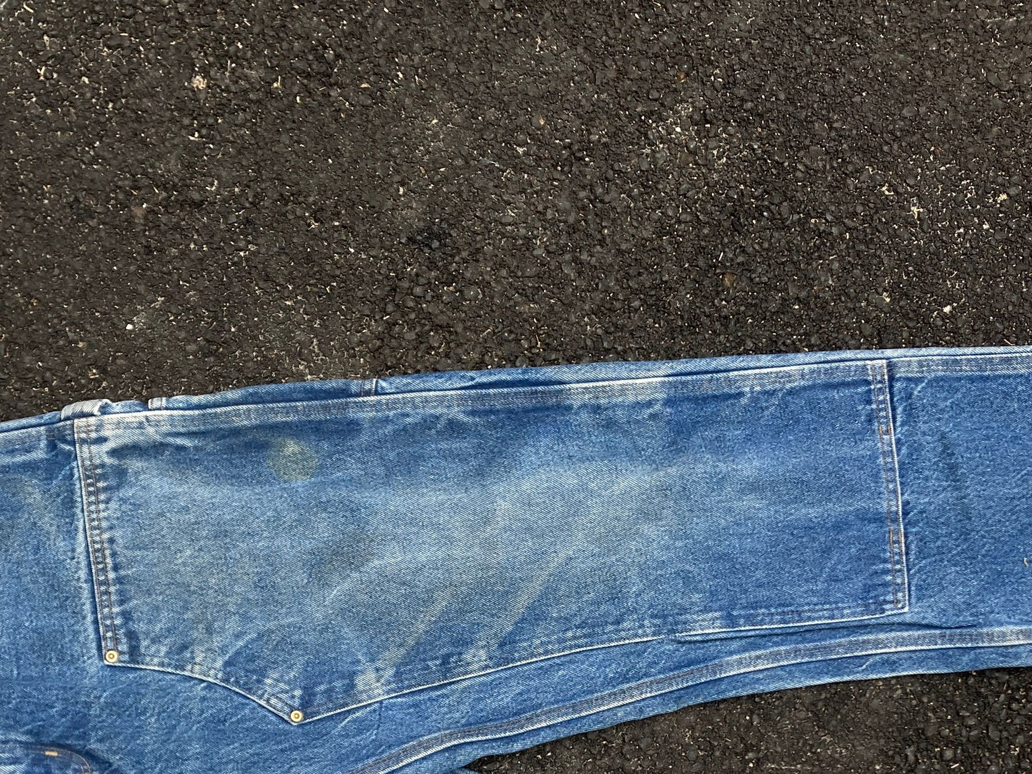 Carhartt Blue Double knee Dungaree fit