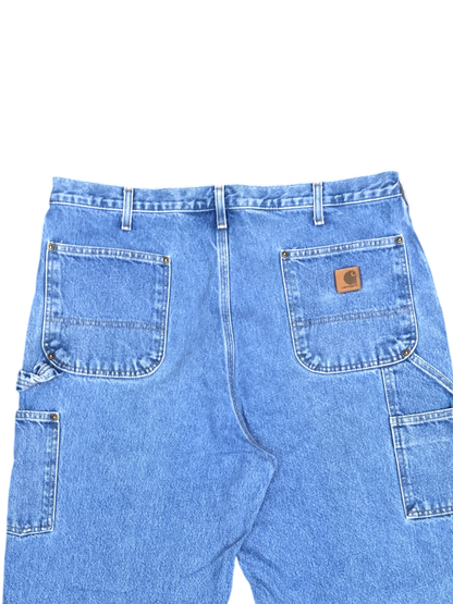 Carhartt Blue Double knee Dungaree fit Jeans
