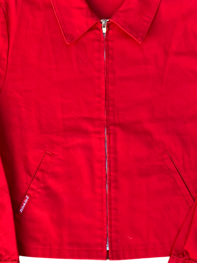 Vintage Dickies Eisenhower Jacket - Bright Red - size XL