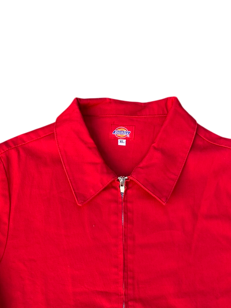 Vintage Dickies Eisenhower Jacket - Bright Red - size XL