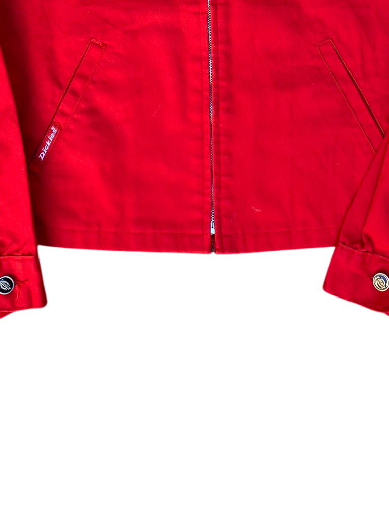Vintage Dickies Eisenhower Jacket - Bright Red - size XL