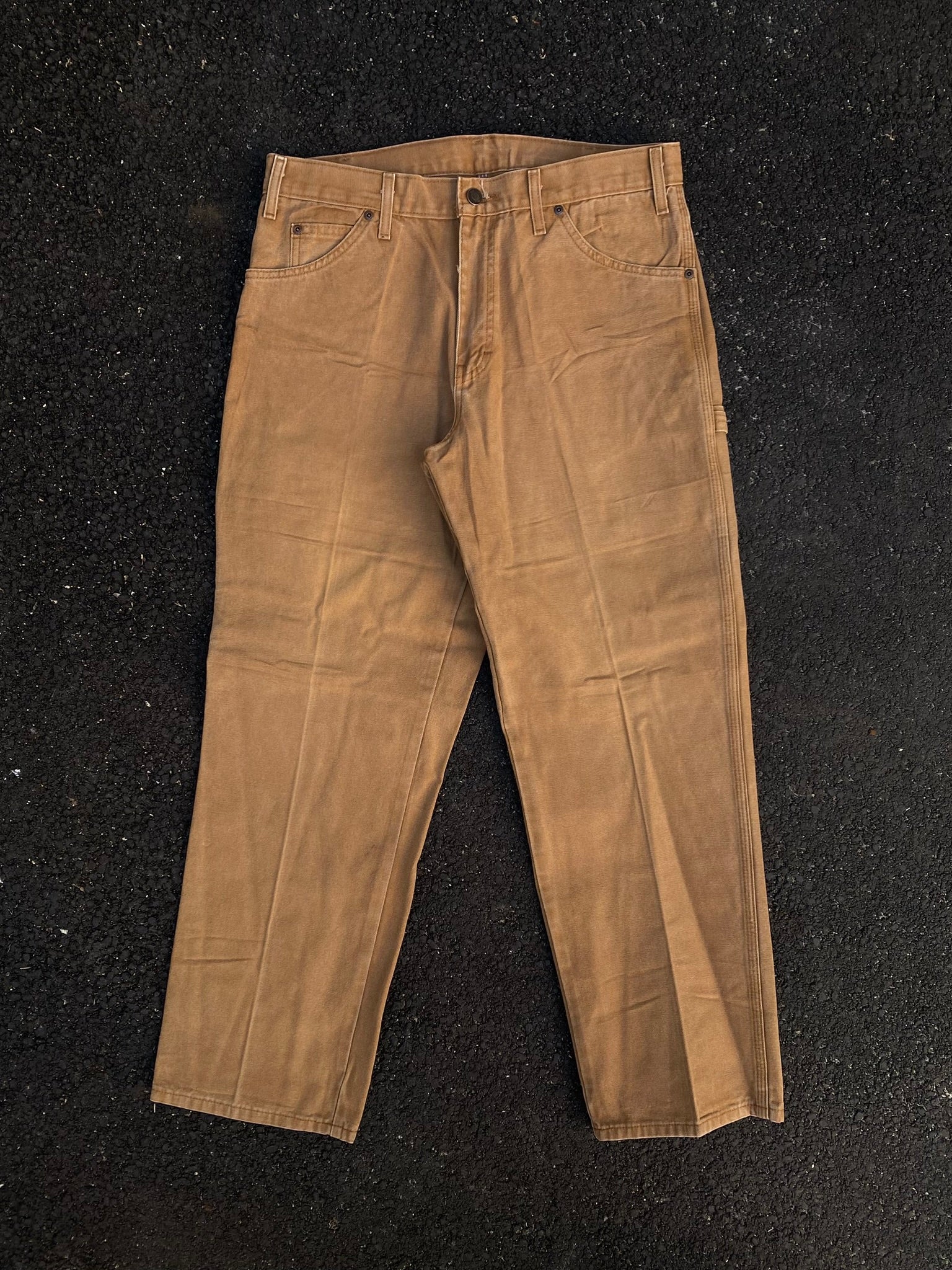 Dickies Duck Canvas Work Pants - Brown Carpenter