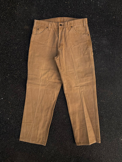 Dickies Duck Canvas Work Pants - Brown Carpenter