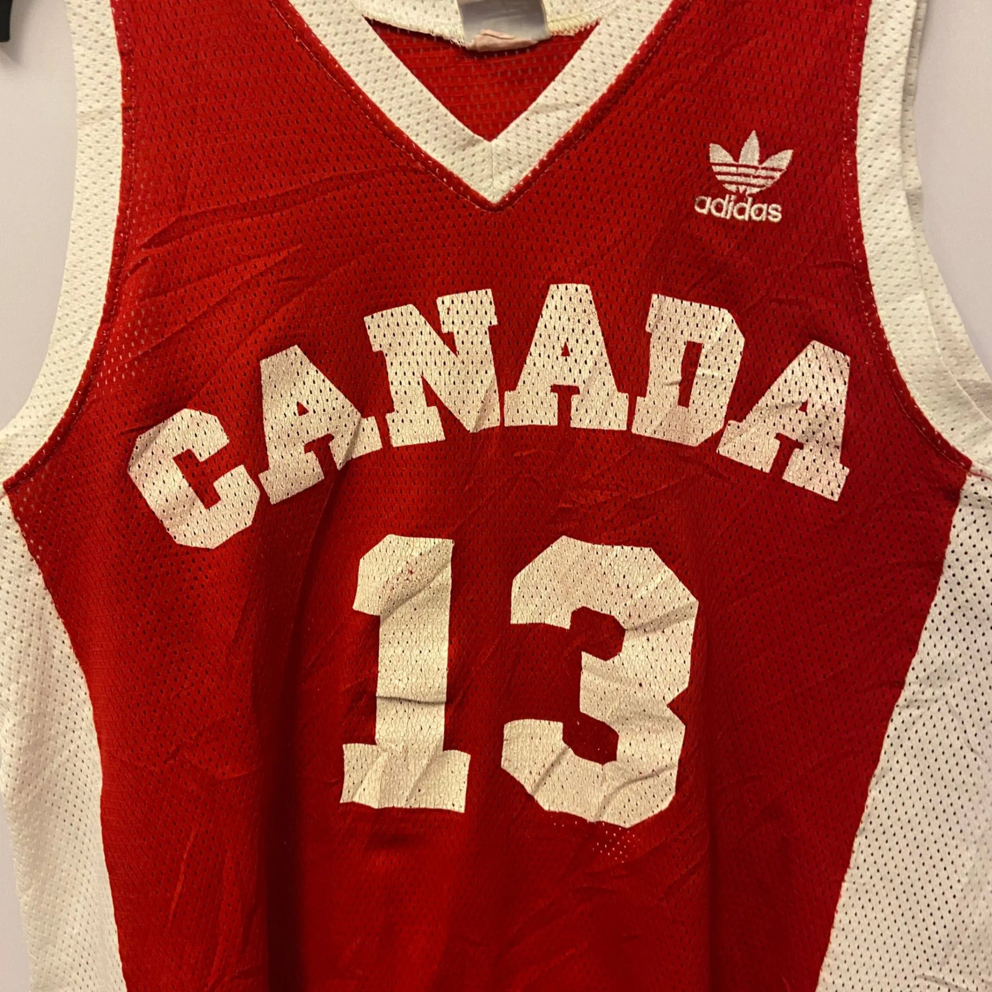 Vintage Adidas Red Canada Jersey