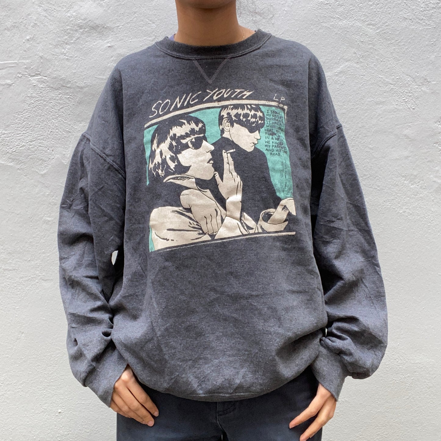 Sonic Youth Grey Sweatshirt front