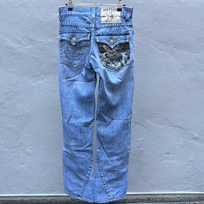 Vintage True Religion Pants Samurai Embroidery back 