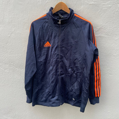 Blue and Orange Adidas Track Suit