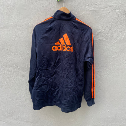 Blue and Orange Adidas Track Suit