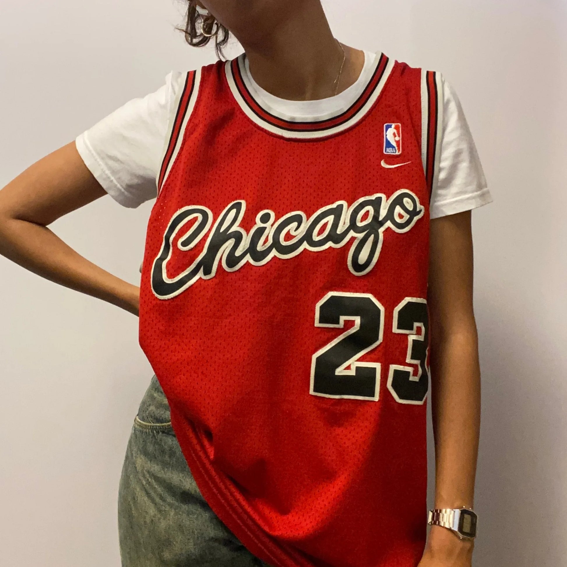 Vintage Nike Red Mickael Jordan Jersey