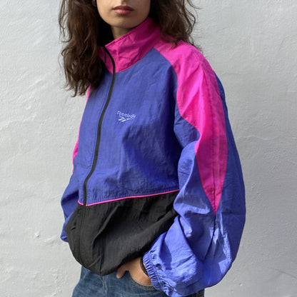 Blue/Purple Reebok Windbreaker front