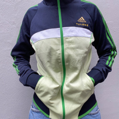 Japanese Green Adidas Black Track Suit