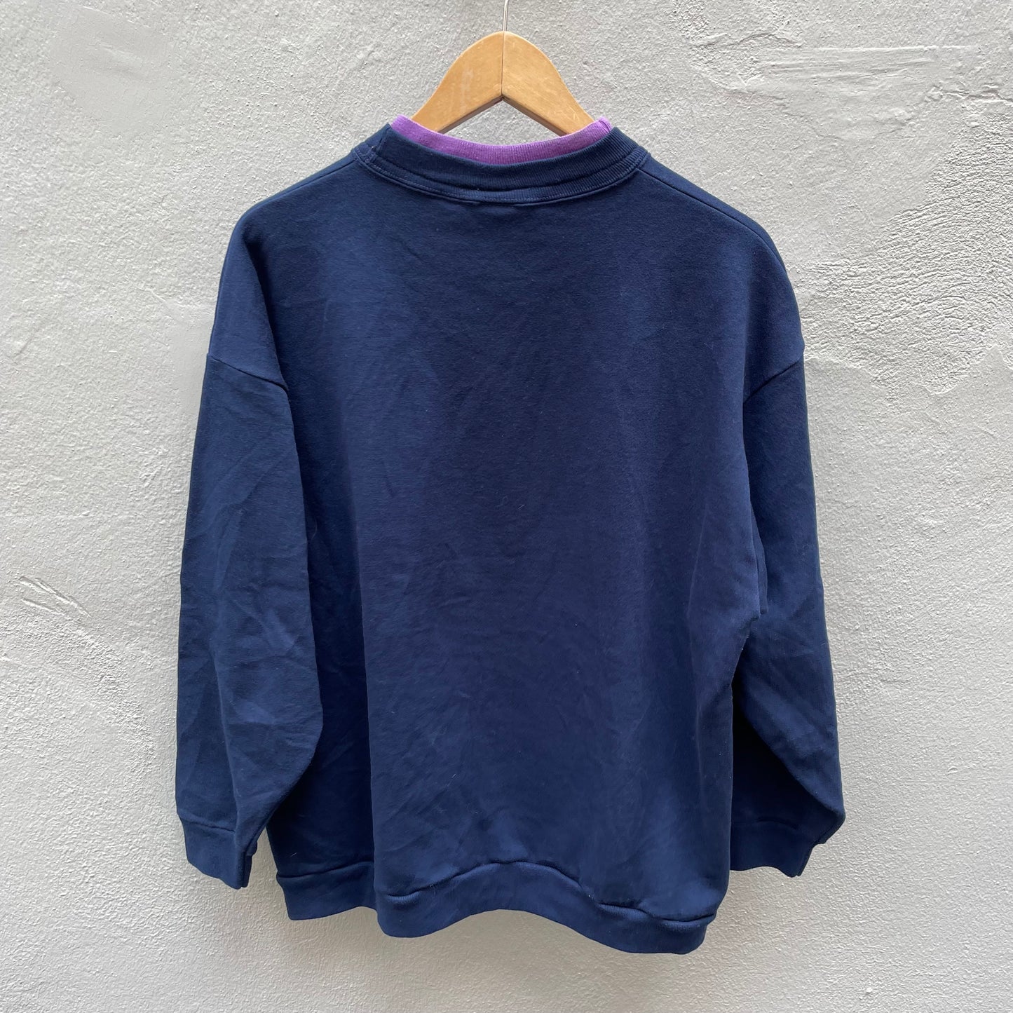 Vintage Flower Navy Sweatshirt back